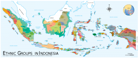 Indonesia Ethnic Groups Map 印尼族群地圖