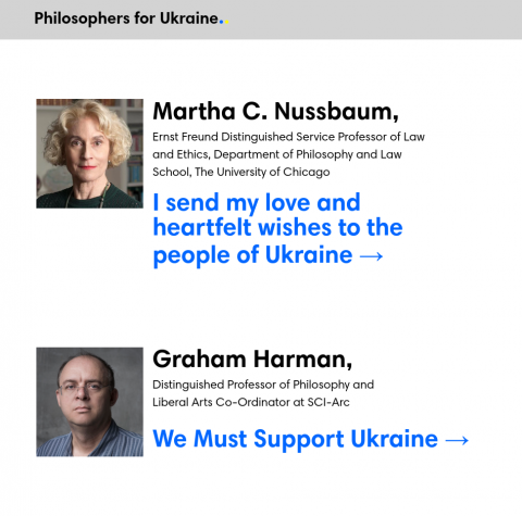 Philosophers for Ukraine