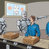 機器人常被當作人類的失業元凶。